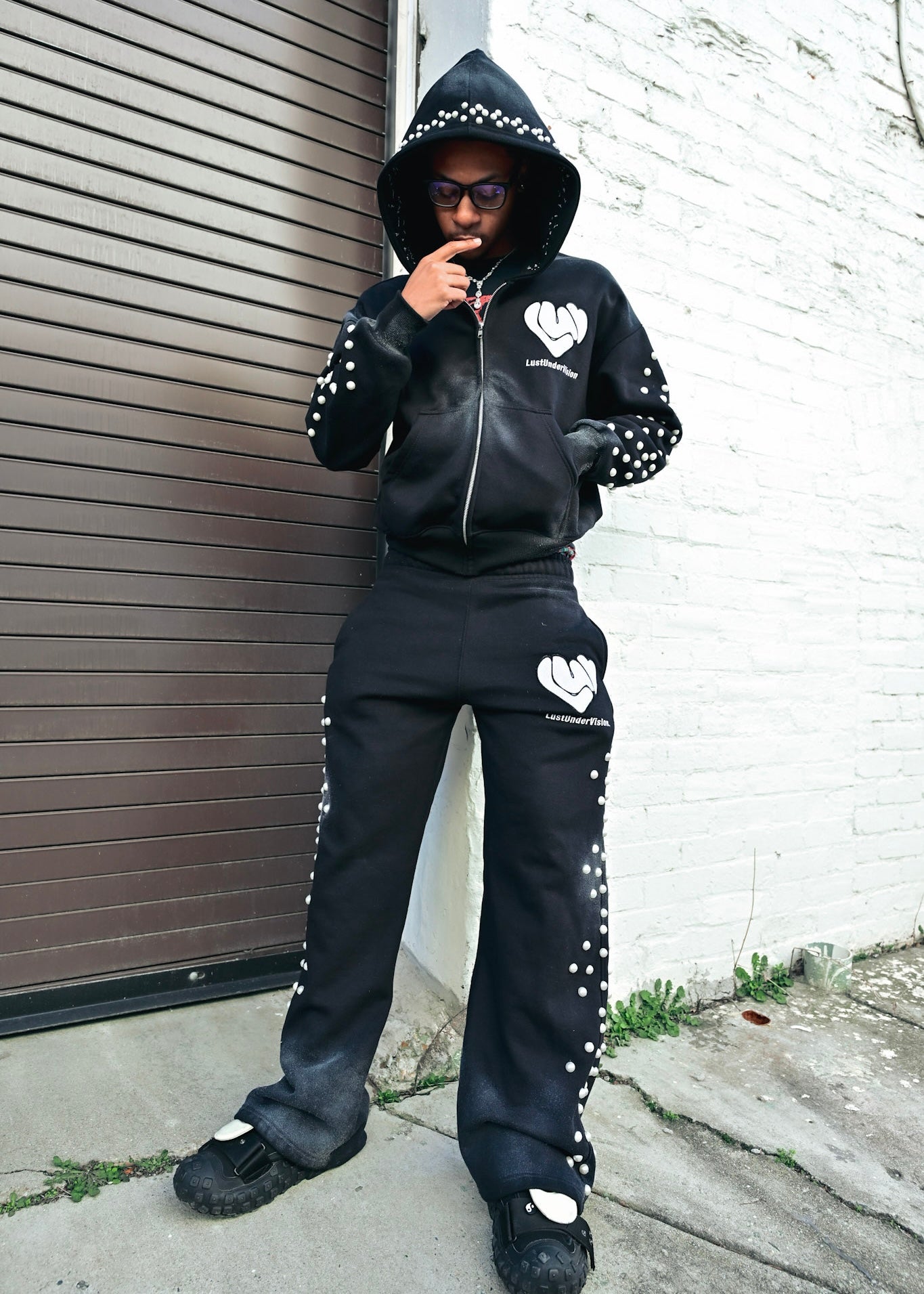 "Dirty Cow" Zip Up (Black)