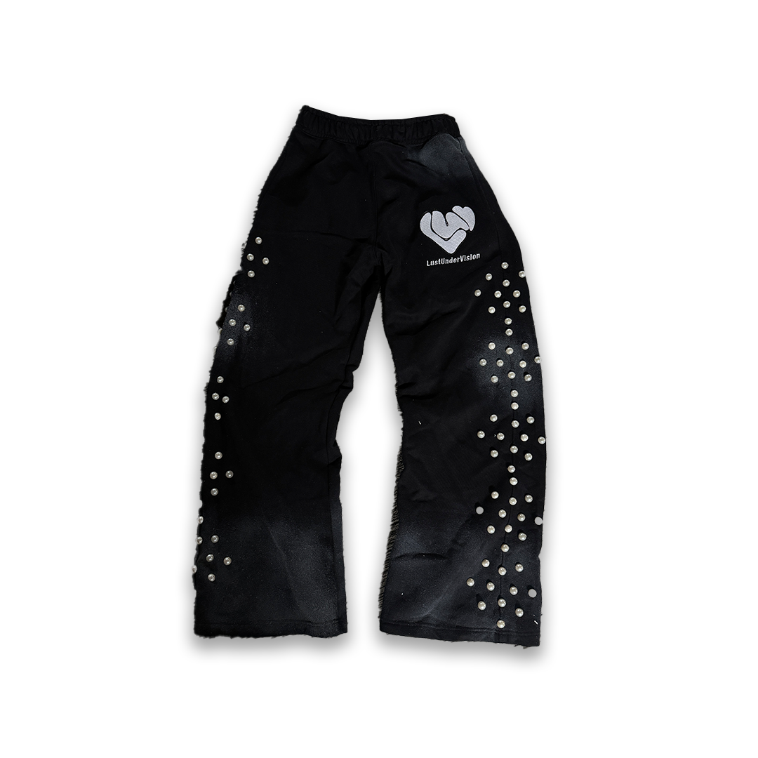 "Dirty Cow" Heel Drag Sweatpants (Black)